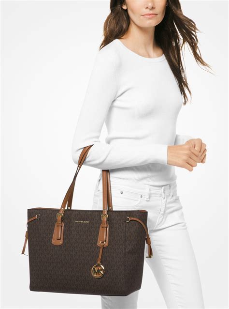 michael kors voyager east medium logo tote|Michael Kors voyager bags.